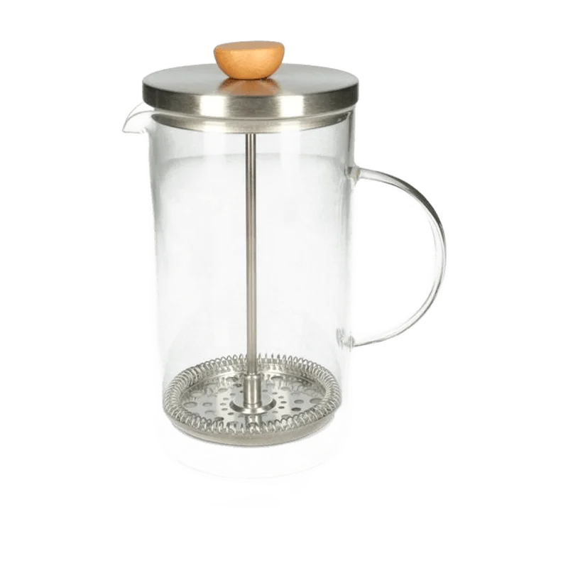 Dille & Kamille cafetière – RVS en glas, 1 liter