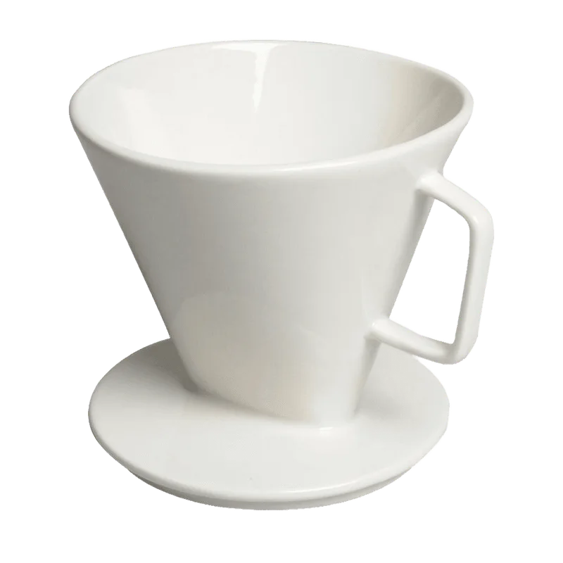 Dille & Kamille koffiefilterhouder – porselein, wit