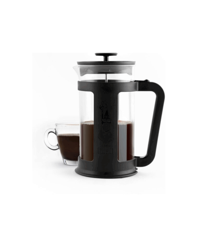 Bialetti Cafetiere SMART - Zwart - 350ml met koffie