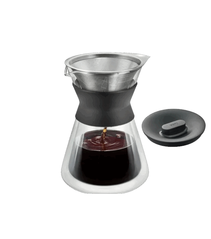 GEFU Koffiemaker met filter BUTIO THERMO 500 ml transparant
